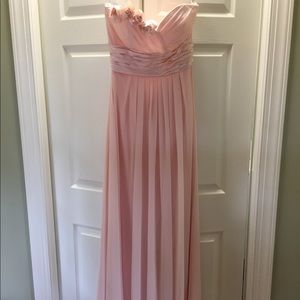 Bill Levkoff Blush Strapless Bridesmaid Dress